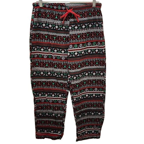Women's Holiday Pajama Bottoms Size M/L 3 Individual Bottoms Dog Deer Snowflake - Picture 8 of 15